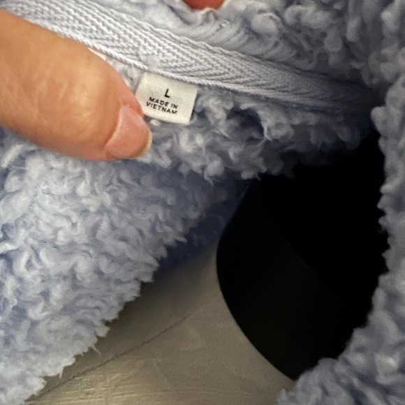 GAP Light Blue Fleece Turtleneck Sweater - Picture 4 of 4